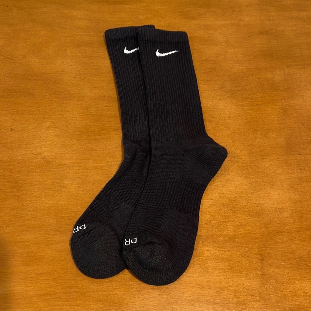 Nike Cotton Cushioned Crew Socks Black size Men 6 - 8